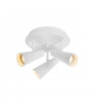 Ceiling light Spot Crest White metal 3 bulbs 20cm
