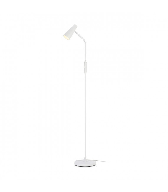 Crest desk lamp White metal 1 bulb 145cm