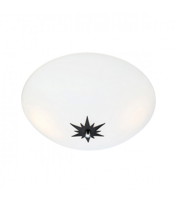 Ceiling light Rose Black Metal 2 bulbs 13cm