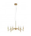 Suspension Monarch Métal Or 6 ampoules 43cm