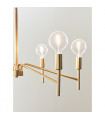 Monarch Gold Metal Pendant 6 bulbs 43cm