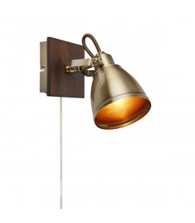Spot Native Wood Brown 1 lampadina 18,5 cm