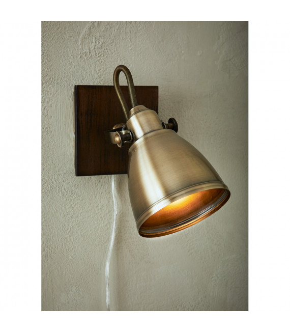 Spot Native Wood Brown 1 lampadina 18,5 cm