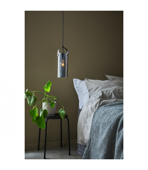 Suspension design Glory Métal Noir 1 ampoule 35cm