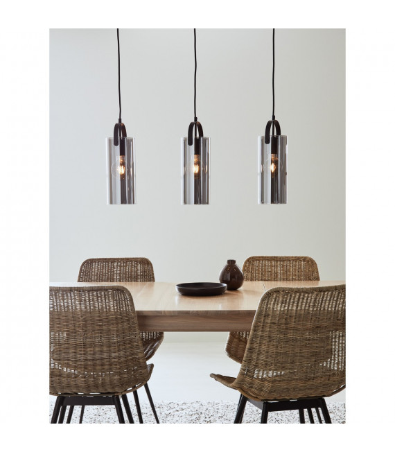 Glory Black Metal pendant lamp 3 bulbs 35cm