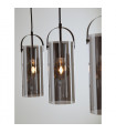 Glory Black Metal pendant lamp 3 bulbs 35cm