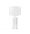 Column table lamp White ceramic 1 bulb 44cm