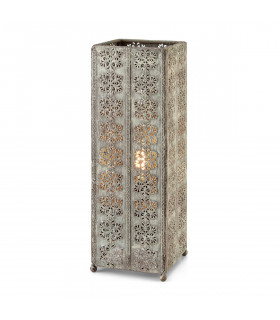 Tischlampe Agra Grey Metal 1 Glühbirne 33,5cm