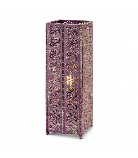 Tischlampe Agra Purple Metal 1 Glühbirne 33,5cm