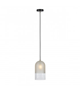 Suspension design Cope Métal Noir 1 ampoule 27cm