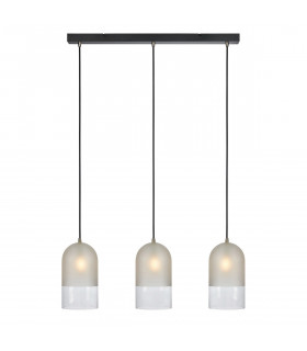 Pendant Cope Black Metal 3 bulbs 27cm