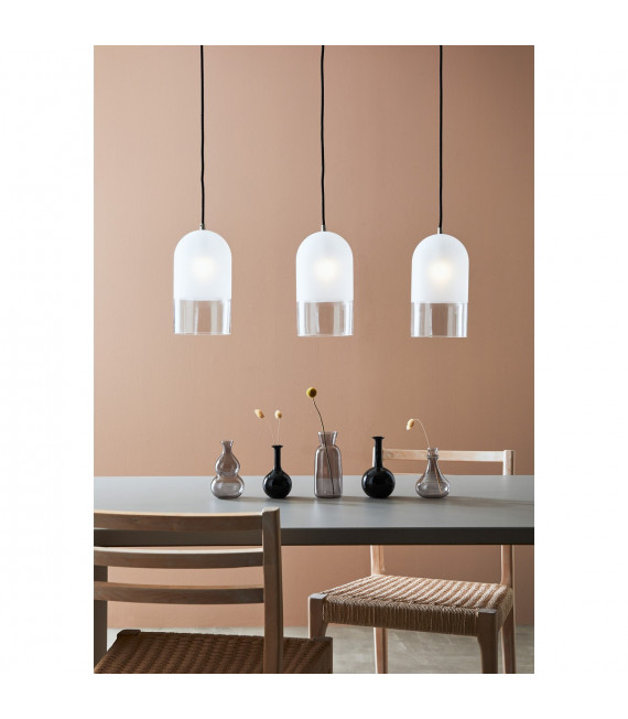 Pendant Cope Black Metal 3 bulbs 27cm