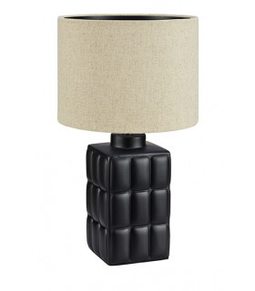 Table lamp Cuscini Ceramic Black 1 bulb 42.5cm