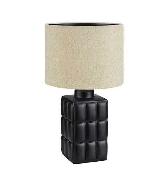 Tischlampe Cuscini Keramik Schwarz 1 Glühbirne 42,5cm