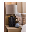 Table lamp Cuscini Ceramic Black 1 bulb 42.5cm