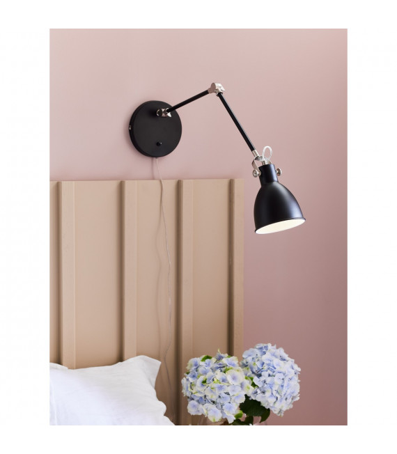 Applique murale House Métal Noir 1 ampoule 18cm