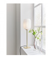 Globe table lamp Cava Metal Brushed brass 1 bulb 55.5cm