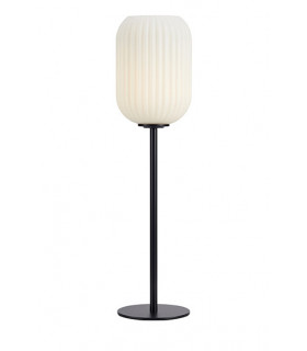 Globe Tischleuchte Cava Metall Schwarz 1 Glühbirne 55cm