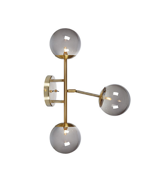 Applique murale Trinity Métal Laiton 3 ampoules 60cm