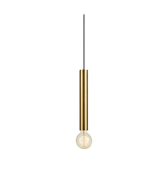 Design suspension Sencillo Metal Brass 1 bulb 35cm