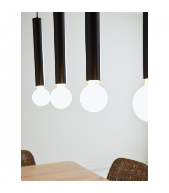 Suspension Sencillo Métal Laiton 4 ampoules 35cm