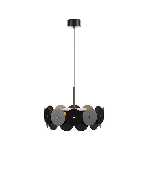 Deckenleuchte Vegas Metall Schwarz 3-flammig 35cm