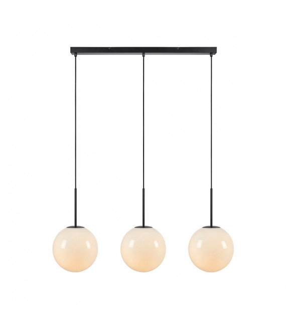 Lámpara colgante Dione metal negro 3 bombillas 47cm