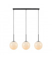 Suspension Dione Métal Noir 3 ampoules 47cm