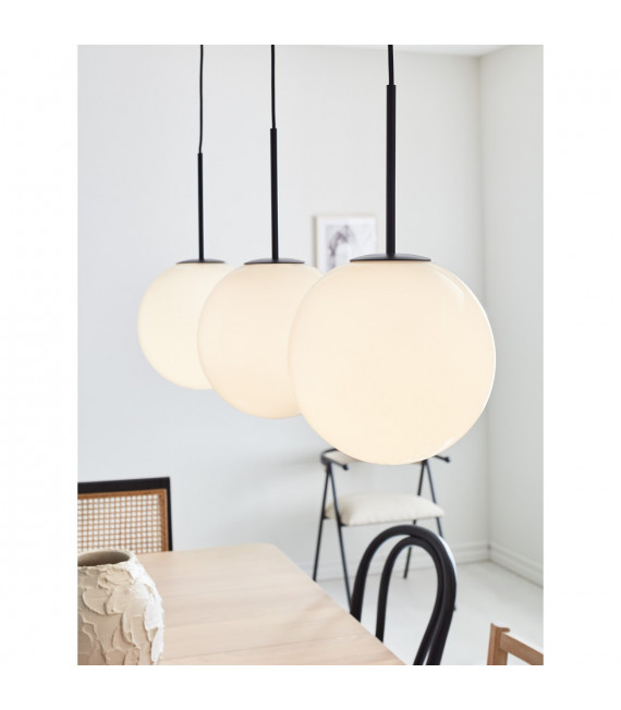 Lampada a sospensione Dione in metallo nero 3 lampadine 47cm