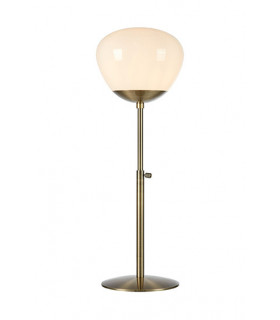 Lampada da tavolo Globe Rise Metallo antico 1 lampadina 76cm