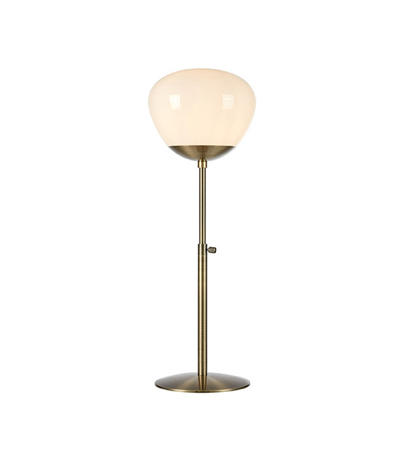 Globe Tischlampe Rise Antik Metall 1 Glühbirne 76cm