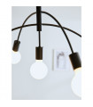 Ceiling light Crux Black Metal 5 bulbs 40cm