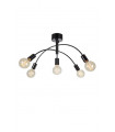 Ceiling lamp Cygnus Black Metal 5 bulbs 34cm