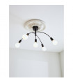 Plafonnier Cygnus Métal Noir 5 ampoules 34cm