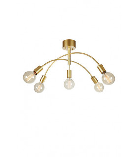 Plafoniera Cygnus Metal Gold 5 lampadine 34,5cm