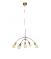 Cygnus Gold Metal pendant light 5 bulbs 50cm