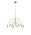 Lavello Brass Metal Pendant 9 bulbs 88cm