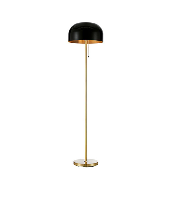 Stehlampe Blanca Bronze Metall 2 Glühbirnen 140cm