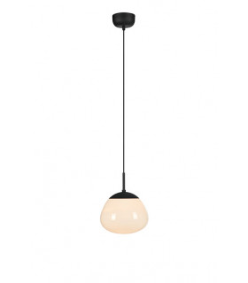 Colgante Rise Black Metal 1 bombilla 30cm