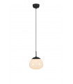 Suspension Rise Métal Noir 1 ampoule 30cm