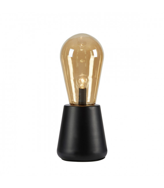Lampada da tavolo Brooke Black Metal 1 lampadina 42cm