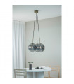 Dione Metal pendant lamp Antique brass 3 bulbs 45cm