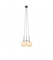 Suspension Dione Métal Noir 3 ampoules 45cm