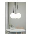 Suspension Dione Métal Noir 3 ampoules 45cm