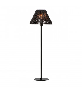 Lampada da tavolo Corda Black Metal 1 lampadina 61,5 cm
