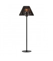 Table lamp Corda Black Metal 1 bulb 61.5cm