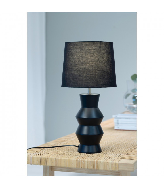 Table lamp Sienna Ceramic Black 1 bulb 46cm