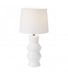 Tischleuchte Sienna Keramik weiß 1 flammig 46cm