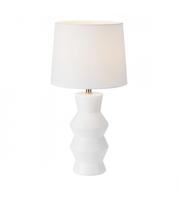 Lampe de table Sienna Céramique blanc 1 ampoule 46cm
