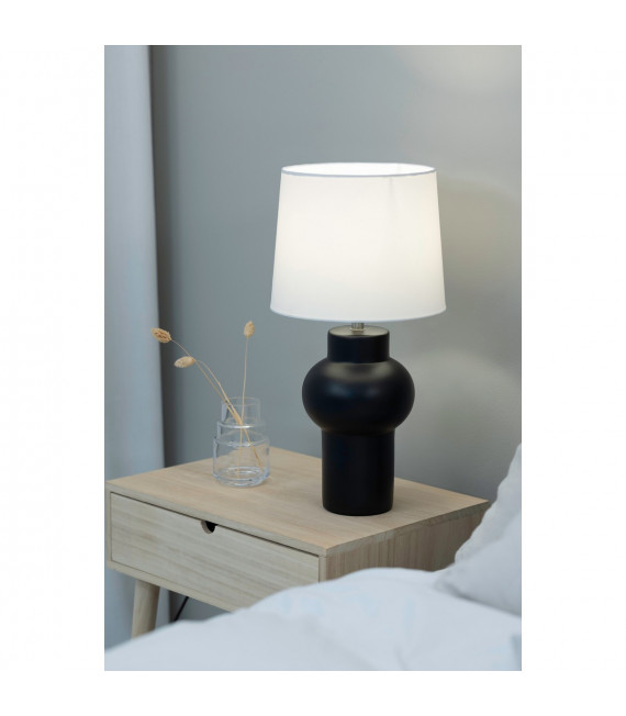 Shape Keramik-Tischlampe Schwarz 1 Glühbirne 46cm